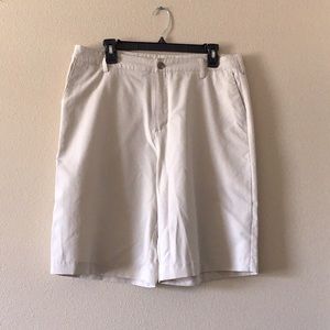 Tan golf shorts
